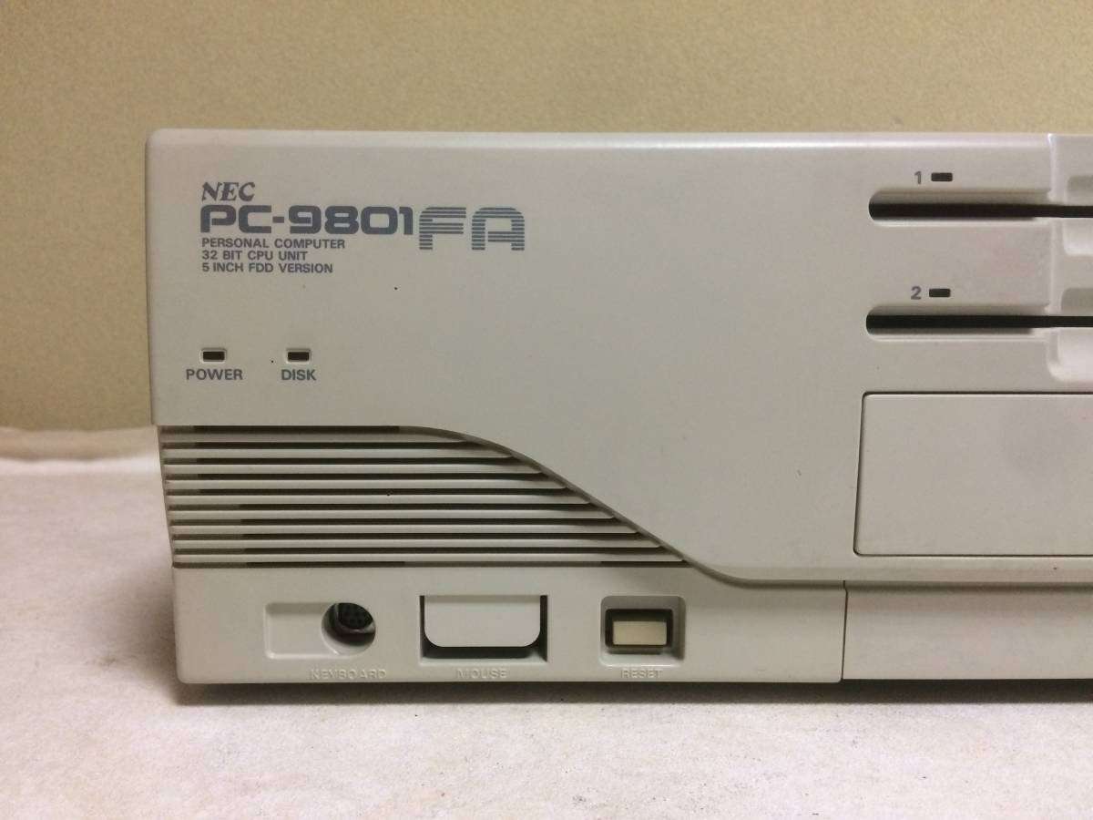 PC98シリーズ NEC PC-9801FA (HDD内蔵) 通電OK 現状品 ジャンク