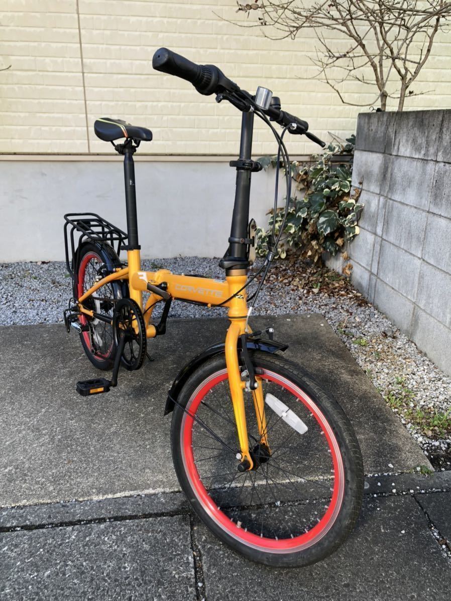 コルベット 20インチ 折り畳み自転車 サス付き 手渡し限定 越谷市】20インチ 折り畳み自転車 コルベット CORVETTE Z06
