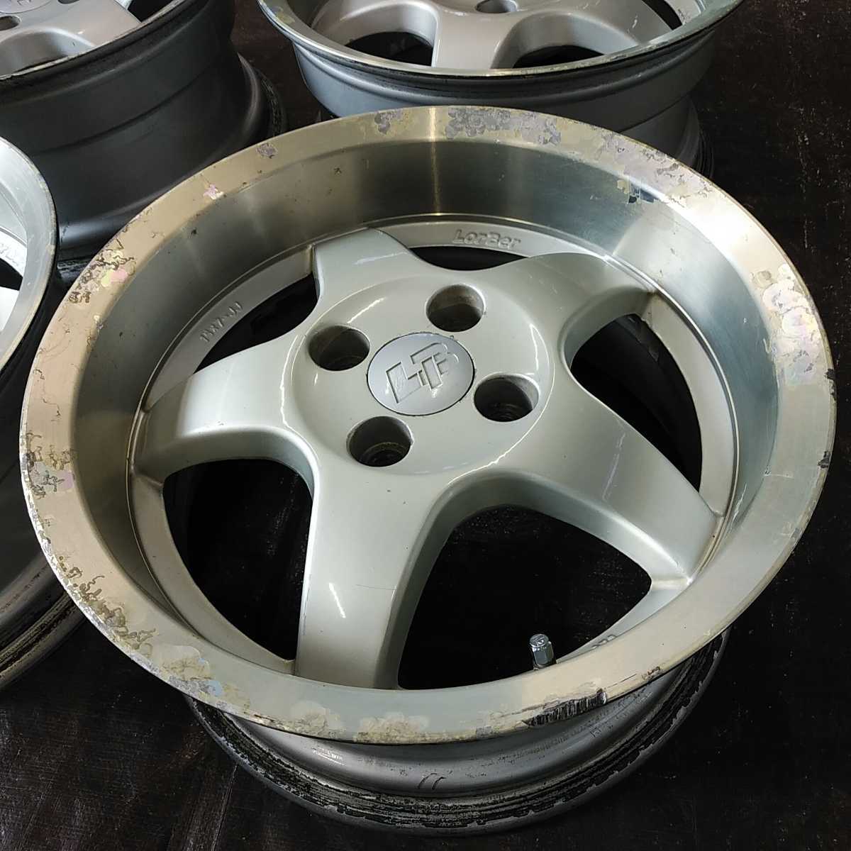 ☆ ロルベア Lorber【 15 × 7j +33 pcd100 4穴 】4本 セット 深リム 