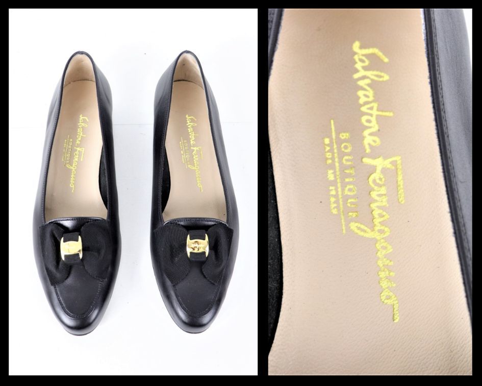 サイズ8c(26cm)】Salvatore Ferragamo LICEO NURSE リボン ナース 