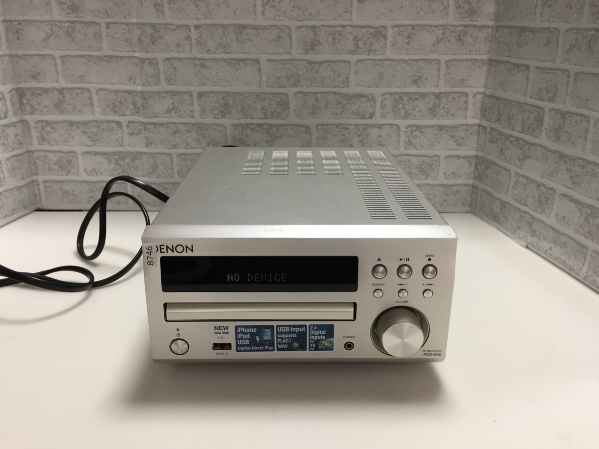 DENON 2017年製 CDレシーバー RCD-M40 中古品8746