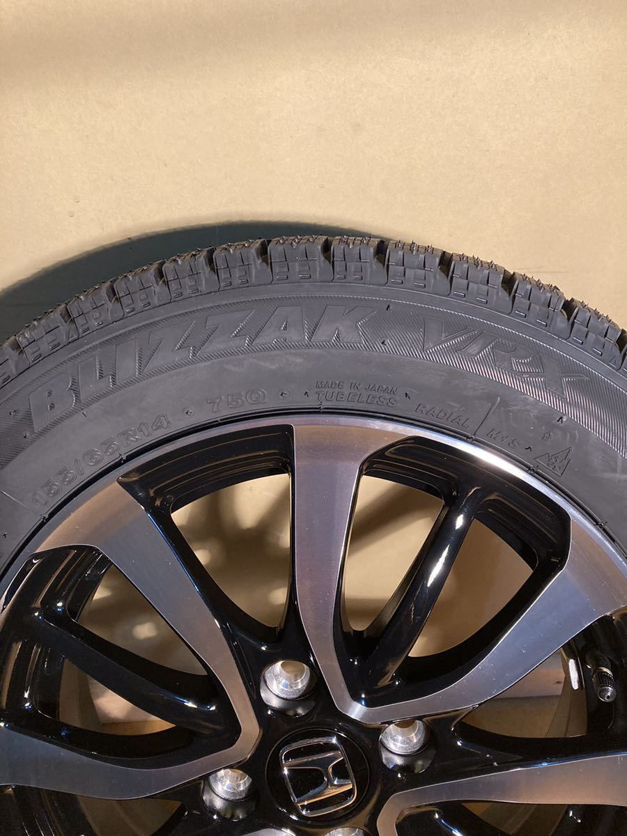 2021年製 新品 BLIZZAK VRX 155/65R14 & ホンダ 純正 新品 アルミホイール 4個セット N-BOX N-WGN N-ONE_4