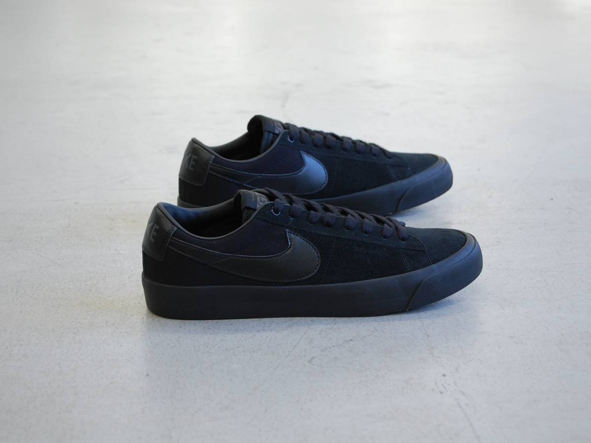 sb zoom blazer low pro gt★US10.5★検索用，スケートボーディング，ズーム，ブレイザー，ブレザー，ロー，真っ黒，オール，ブラック，海外，未発売