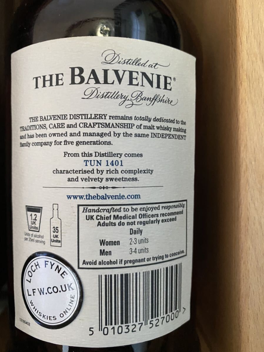 The BALVENIE TUN 1401 batch No.2 50.6% ザ バルヴェニー TUN 1401
