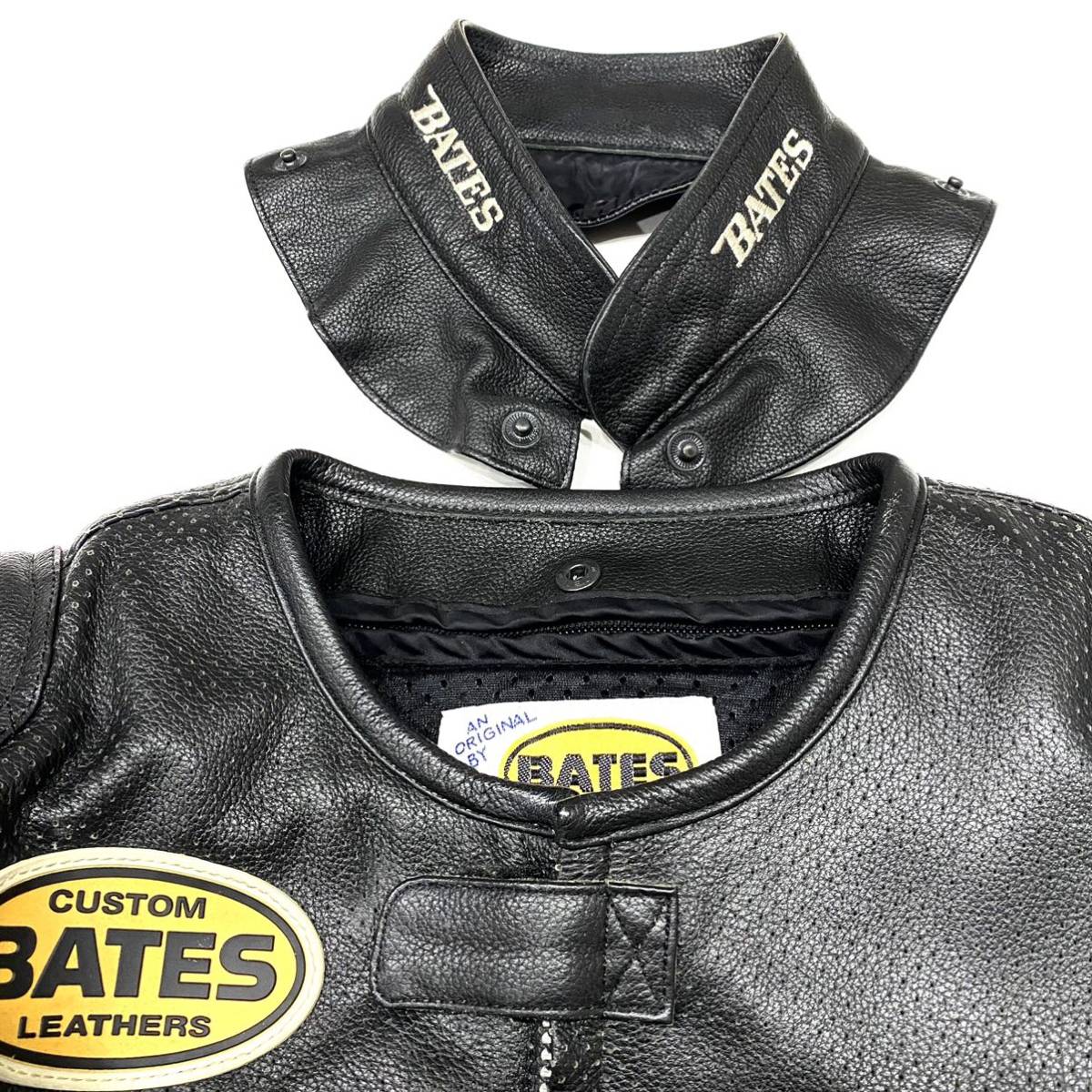 BATES ベイツ 2way レザー ジップ ジャケット ライダース ライディング