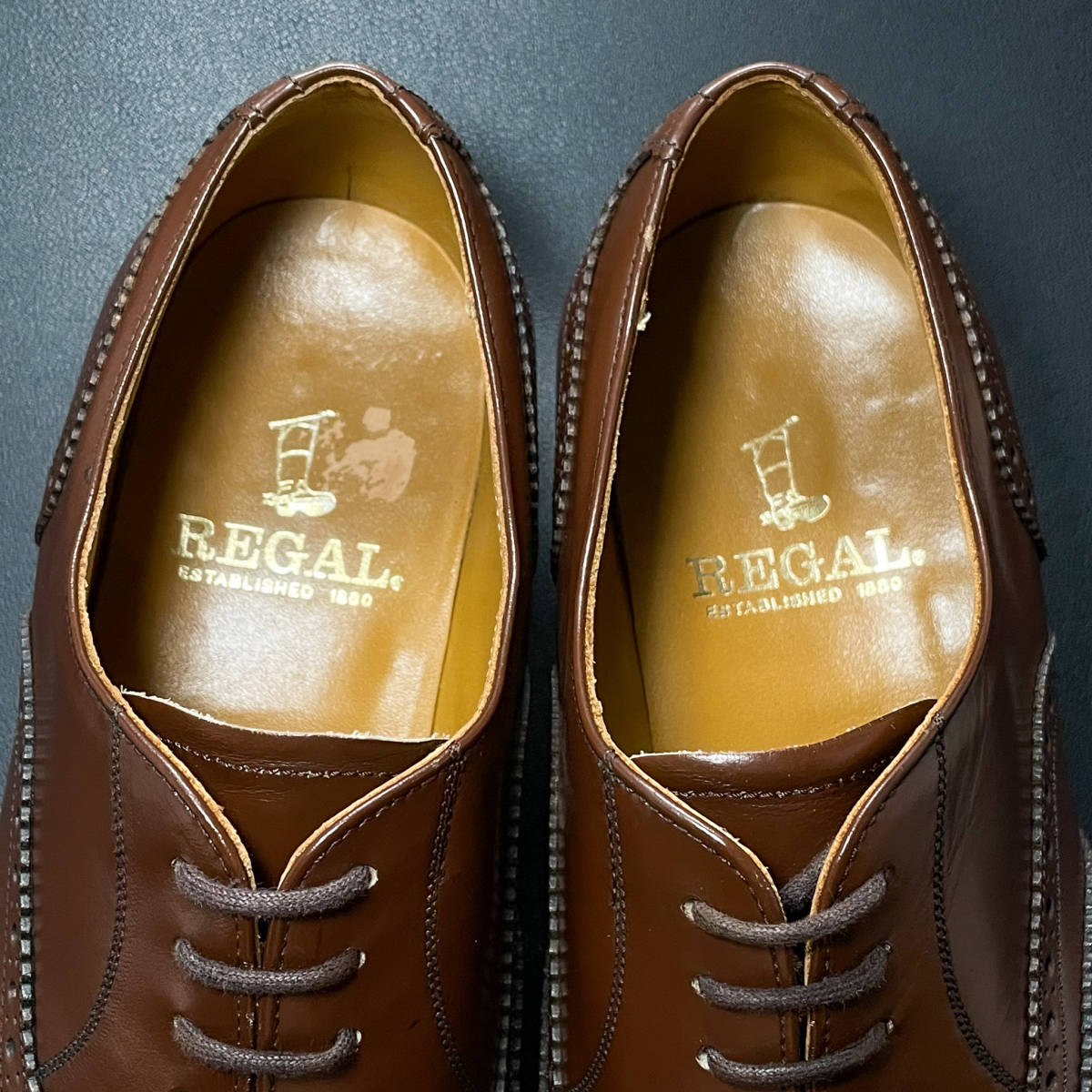 リーガル ウィングチップ REGAL ダーク ブラウン ウイングチップ 0