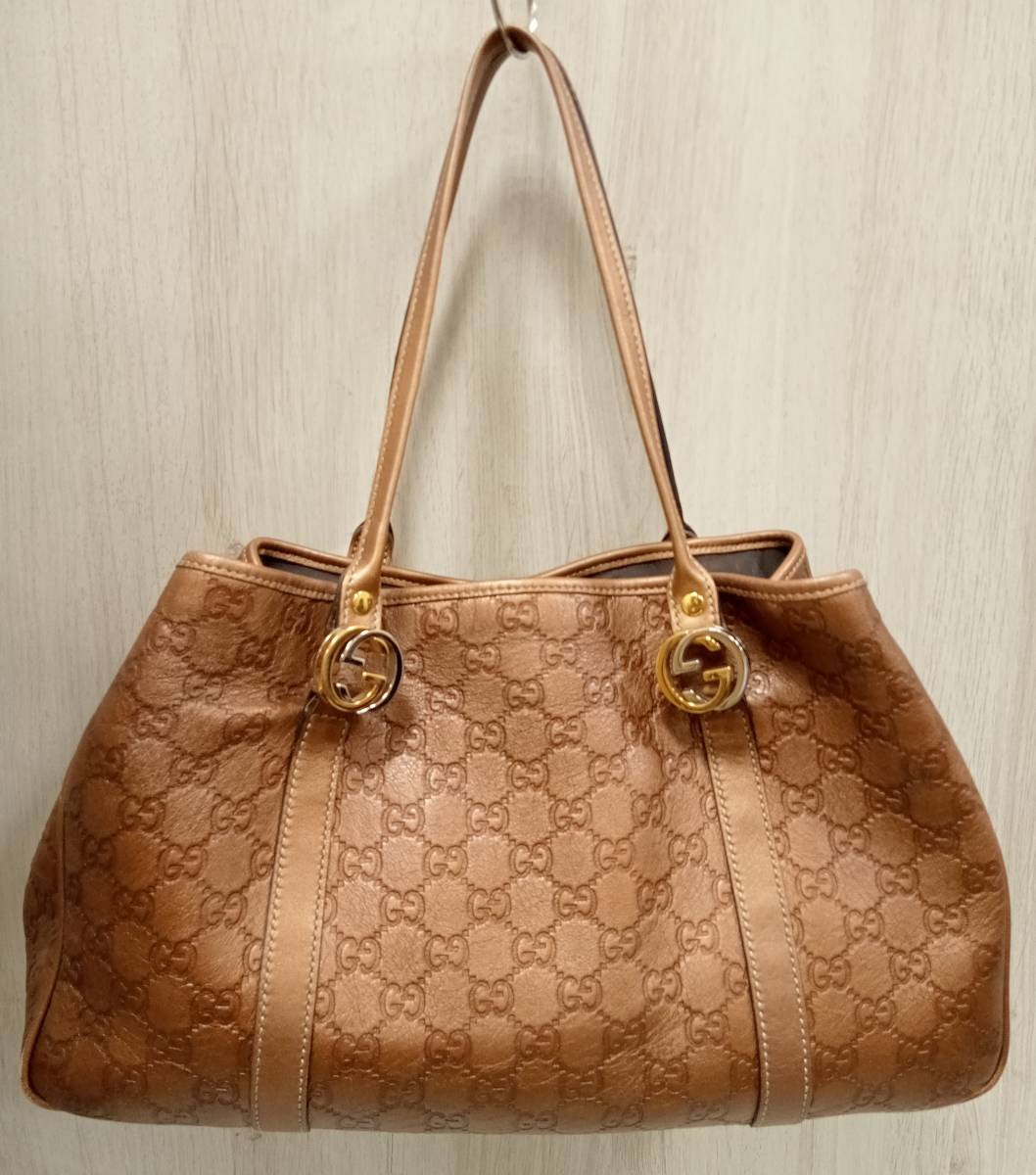 ブロンズ】GUCCI グッチ グッチシマ 232957 520981 トート バッグ 