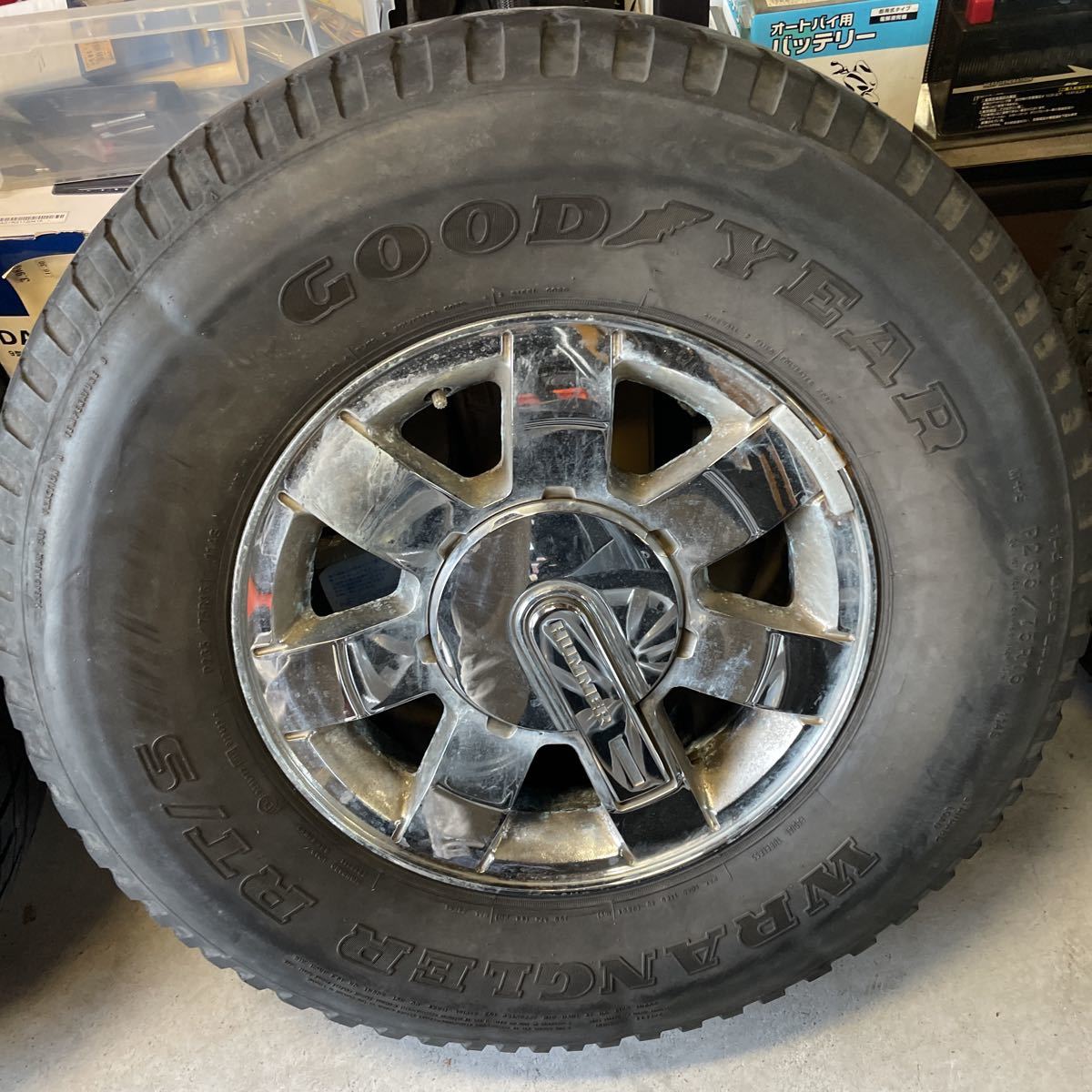 ハマーH3 純正メッキアルミホイール 4本セット(ラジアルタイヤ)｜売買  