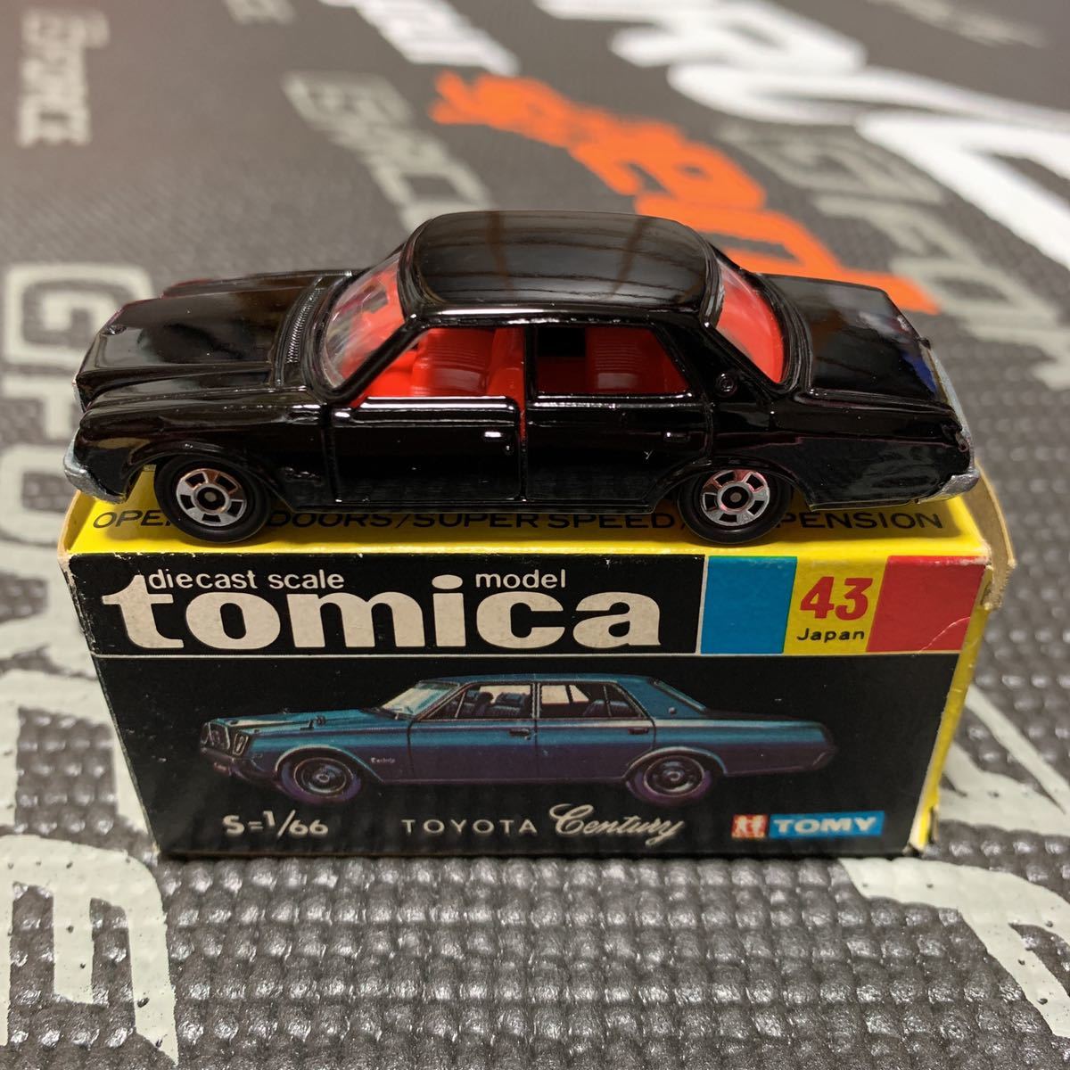 黒箱・当時物・日本製 tomica(トミカ) TOMY(トミー) NO.43 TOYOTA 