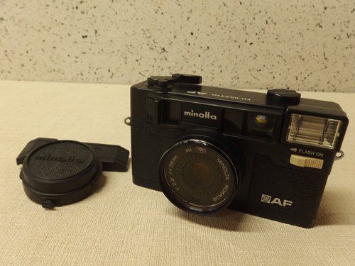1210657a【minolta HI-MATIC AF フィルムカメラ】ミノルタ/レンズ