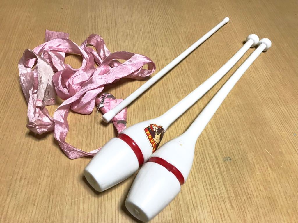 希少 当時物 タッチ 朝倉南の新体操シリーズ リボン＆こん棒 新体操 