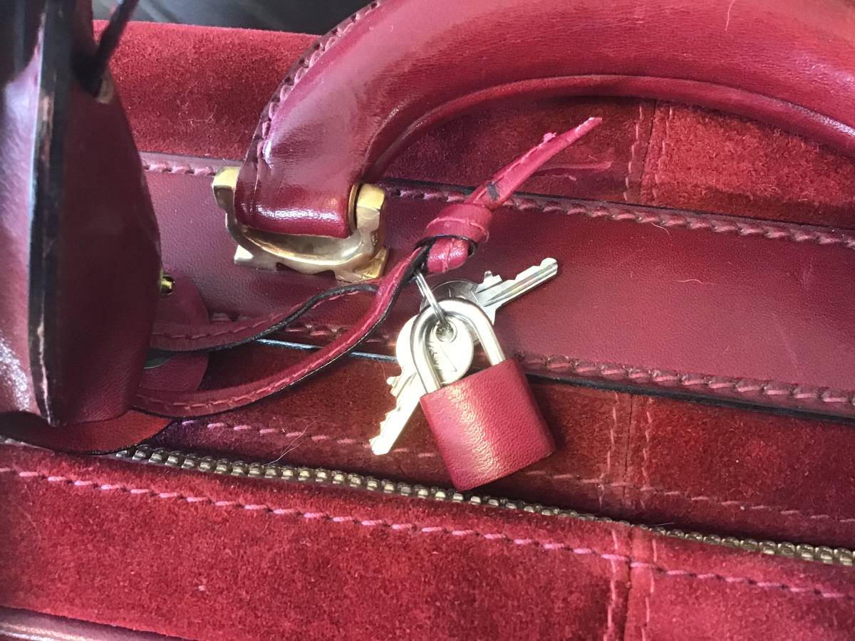 カルティエ 希少 アタッシュケース スエード