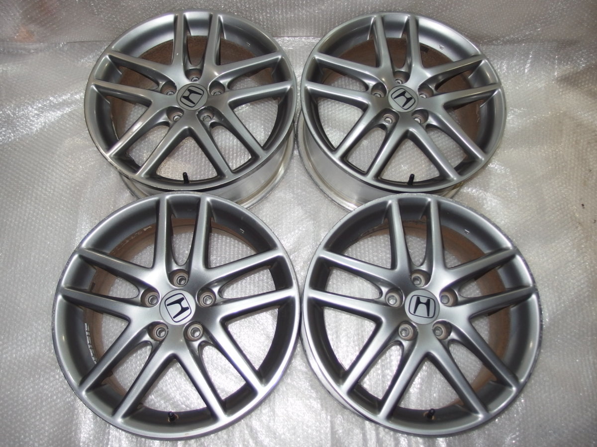 ホンダCL7アコードユーロR純正17インチアルミホイールのみ4本 17x7j+55 