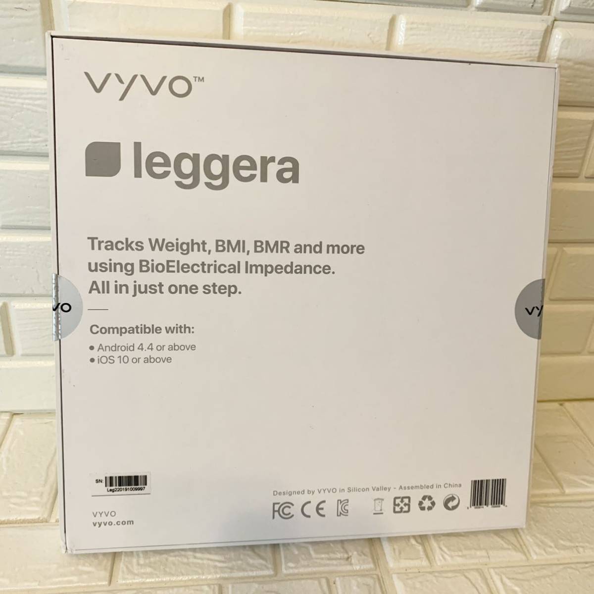 新品未使用VYVO leggera スマート体重計 おいし 売買された  
