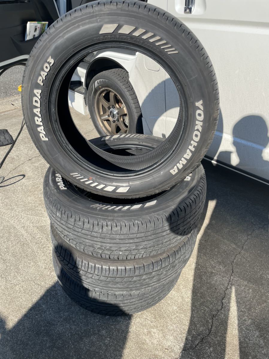 ヨコハマパラダPA03 215\60r17 109/107 4本セット バリ溝 ハイエース 