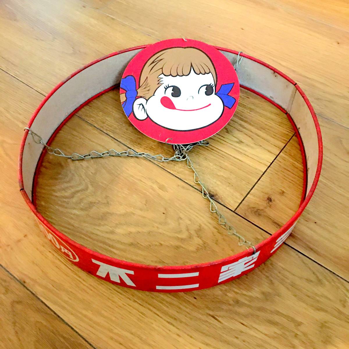 不二家のミルキー 両面ホーロー看板 看板」の落札相場・落札価格