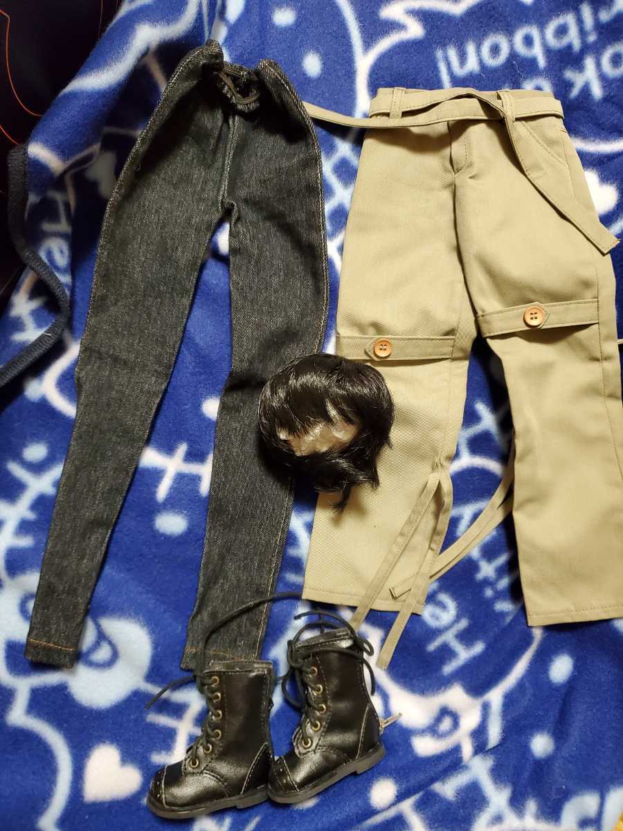 60cmドール用ズボン、ウィッグ、靴 スーパードルフィー ドルフィードリーム SD DD_1