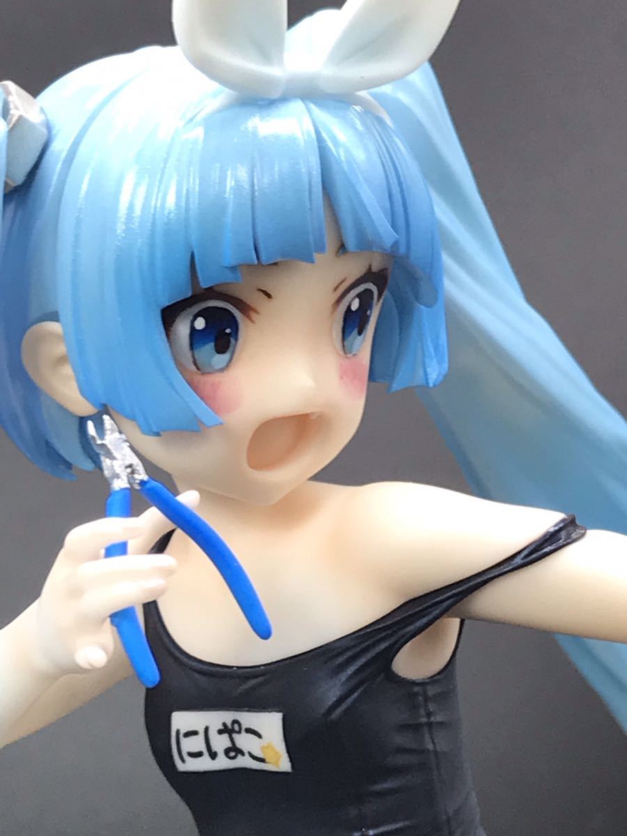 muscuto 1/6スク水ニパ子 ガレージキット 塗装済完成品 トレフェス 