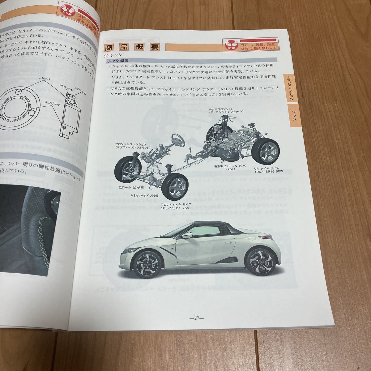 非売品 ZX(S660) サービス知識講座テキスト ホンダ 新商品研修用