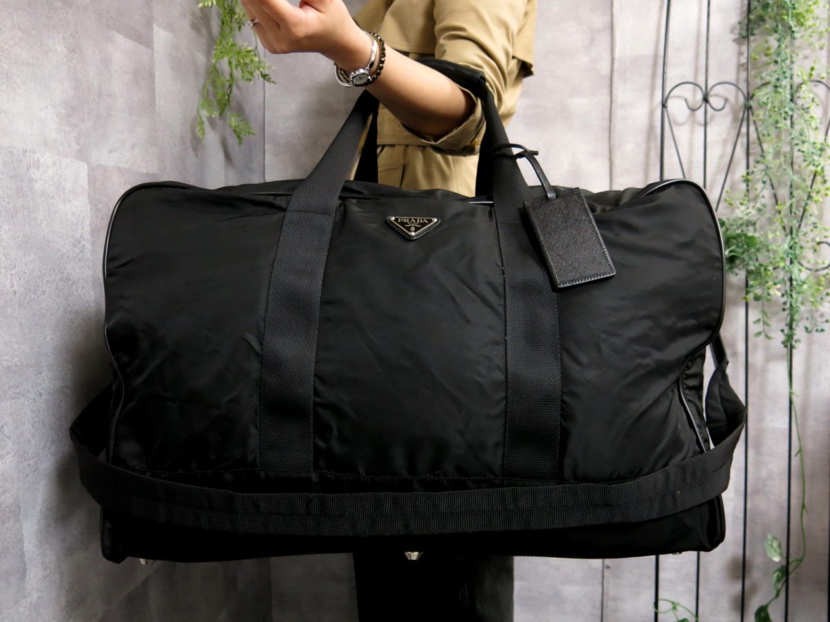 ○超美品○PRADA プラダ○メンズ○ポコノ ナイロン サフィアーノ