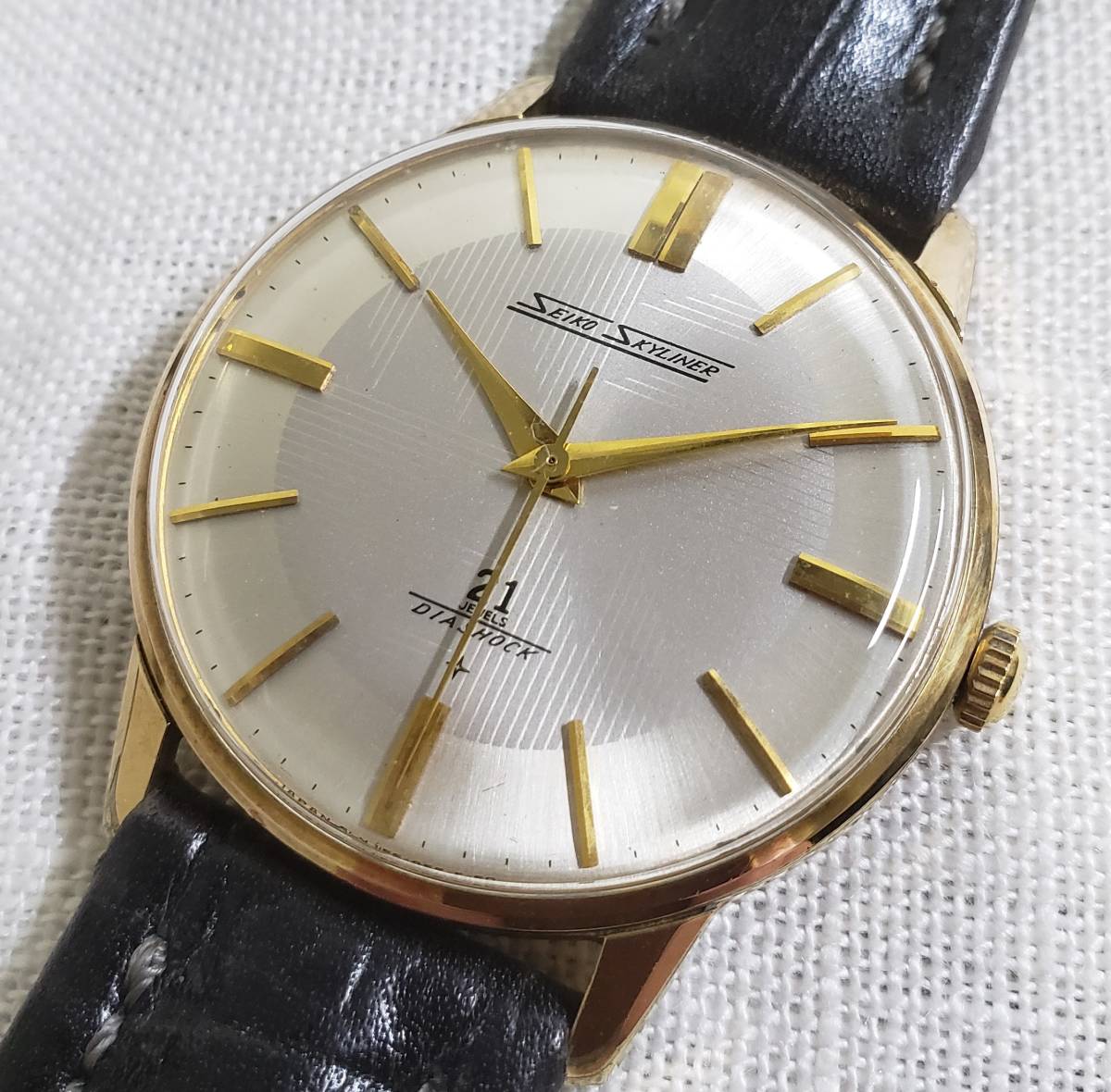 美品 セイコー スカイライナー 変わり文字盤 SEIKO SKYLINER 21石 