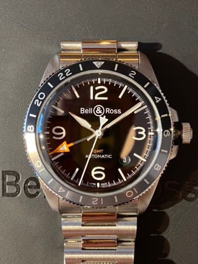 BELL & ROSS ベル&ロス ヴィンテージ BRV2-93 GMT 24H BRV293-BL-ST  