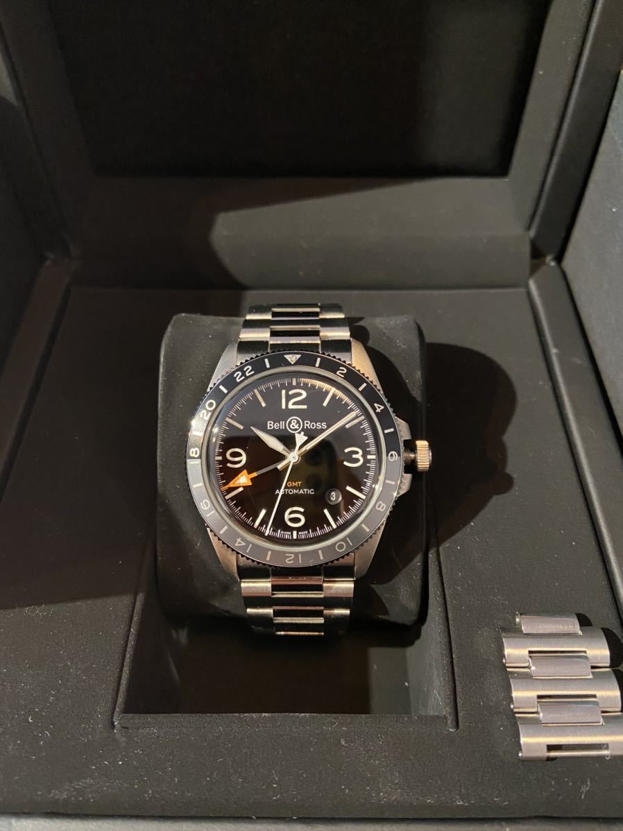 BELL & ROSS ベル&ロス ヴィンテージ BRV2-93 GMT 24H BRV293-BL-ST  