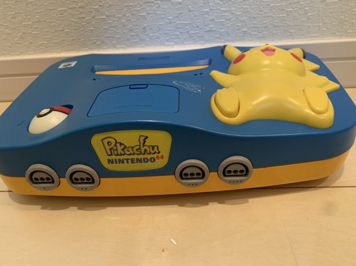 ピカチュウ Nintendo64 ブルー&イエロー ソフトセット（動作品 N64 