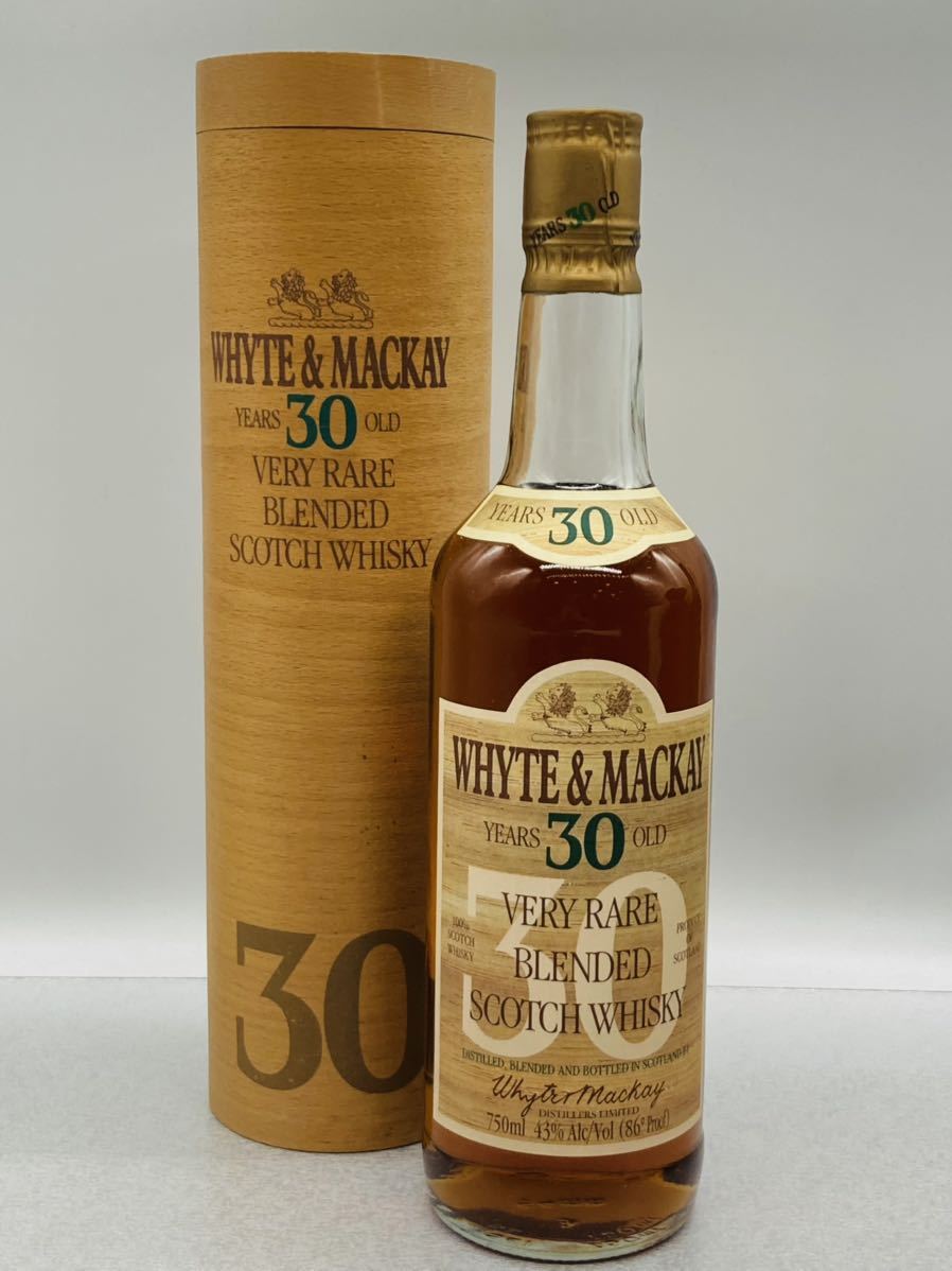 is40 必見 ! 未開栓 古酒 WHYTE&MACKAY ホワイトマッカイ 30年 YEARS