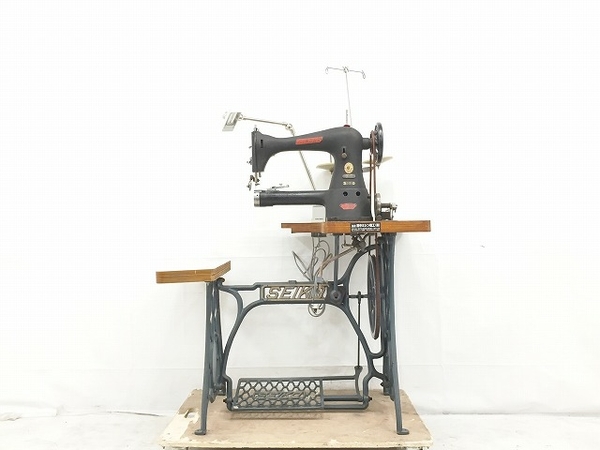 引取限定】CIRDAR TE-3 足踏みミシン 工業用 革用 レザー 腕ミシン 