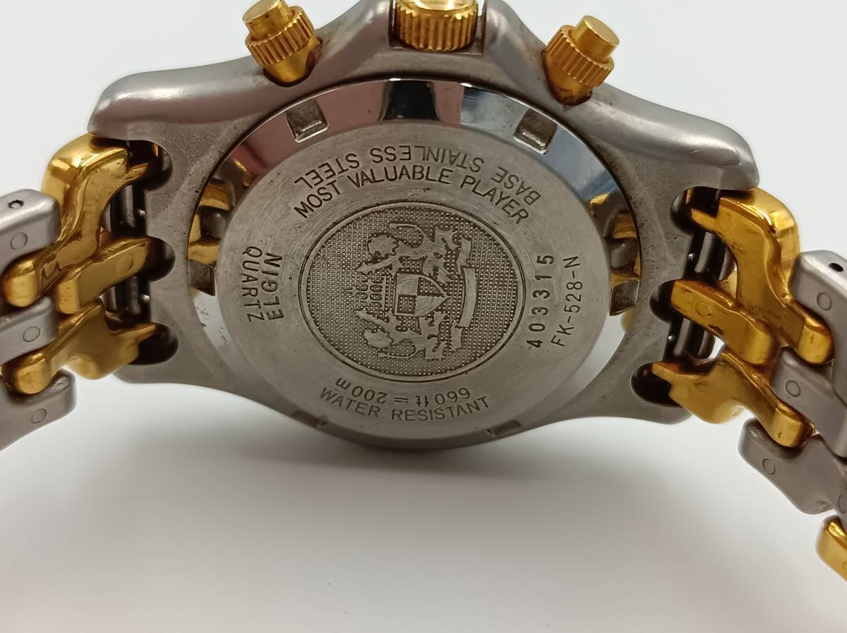 ELGIN USA エルジン FK-528-N クロノグラフ クオーツ コンビ ELGIN USA エルジン FK-528-N クロノグラフ クオーツ コンビ