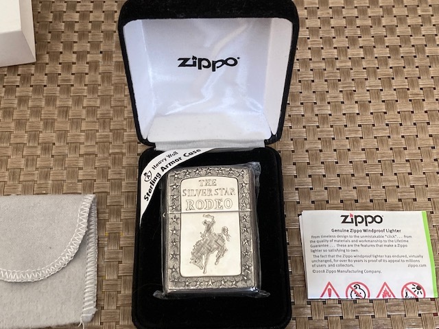 長期在庫品 Zippo x Silver King 特注ロデオデザイン新品未使用品 