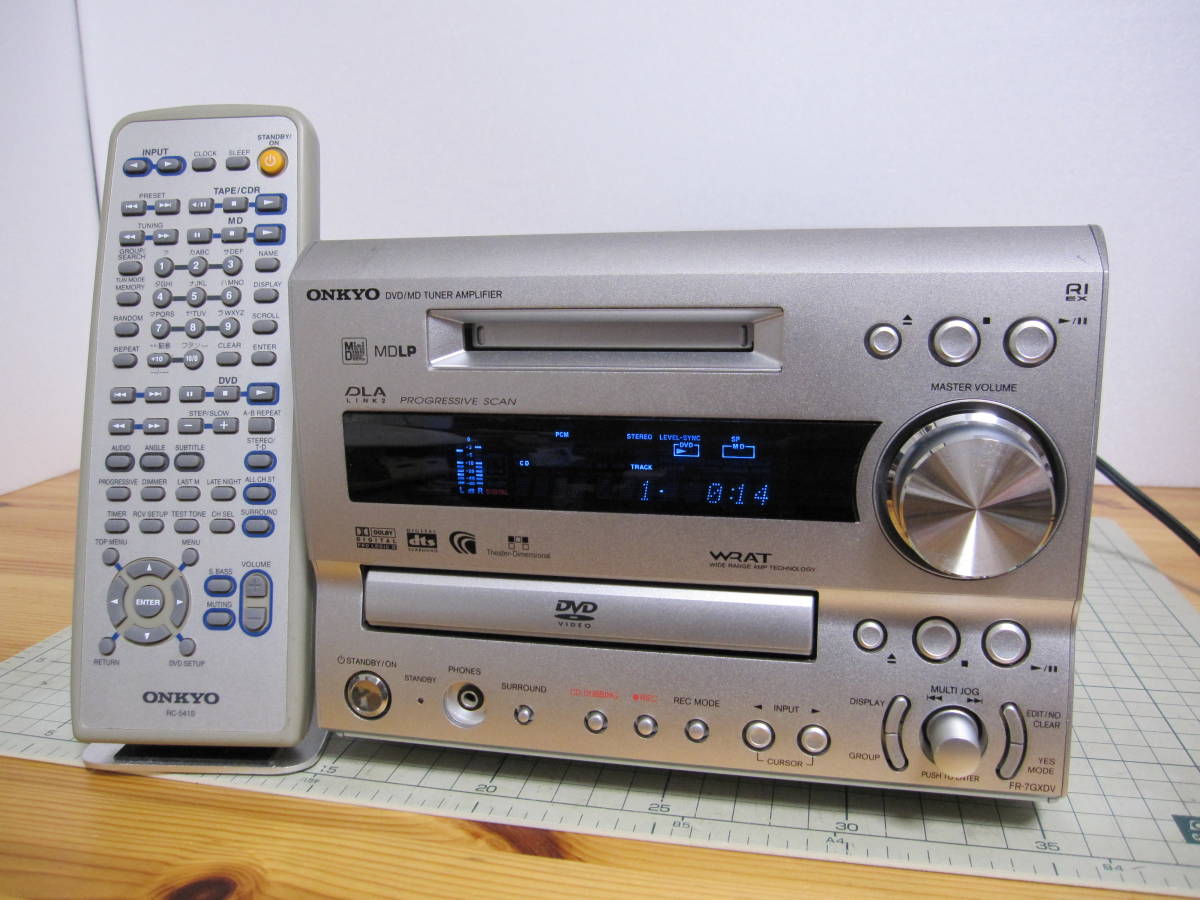 ONKYO FR-7GX CD MD FM/AM 整備済 完動品 リモコン 美品 ONKYO FR-7GX CD MD FM/AM 整備済 完動品 リモコン 美品 ONKYO FR-7GX