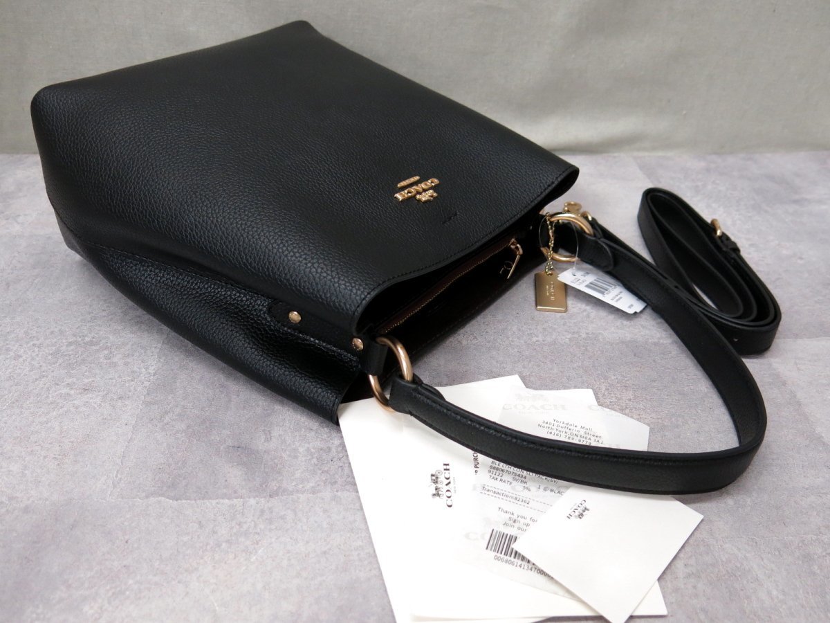 ○未使用○COACH コーチ○2021年購入○91122○タウン○カーフ レザー 