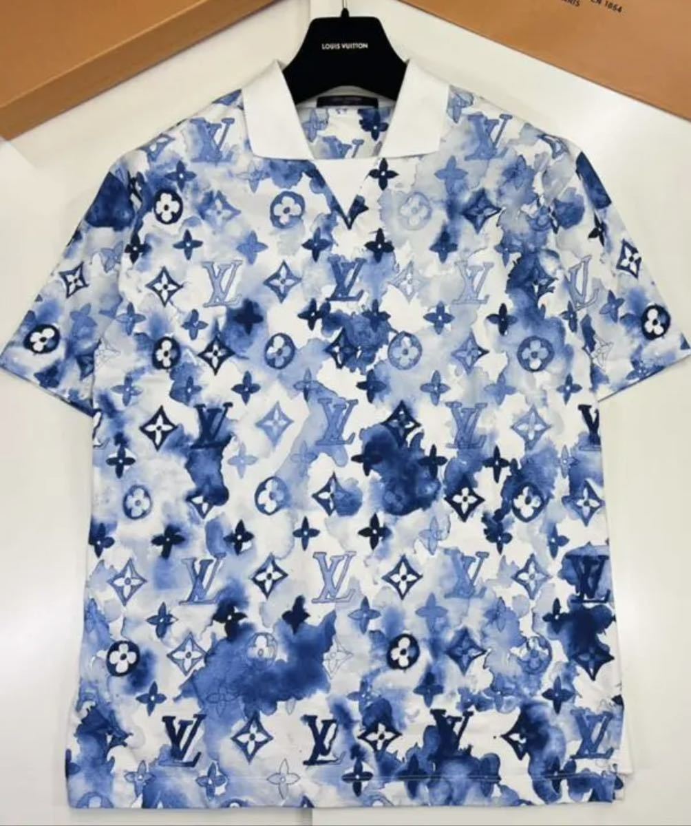希少【美品】ヴィトン モノグラム ポロシャツ Tシャツ ウォーター 