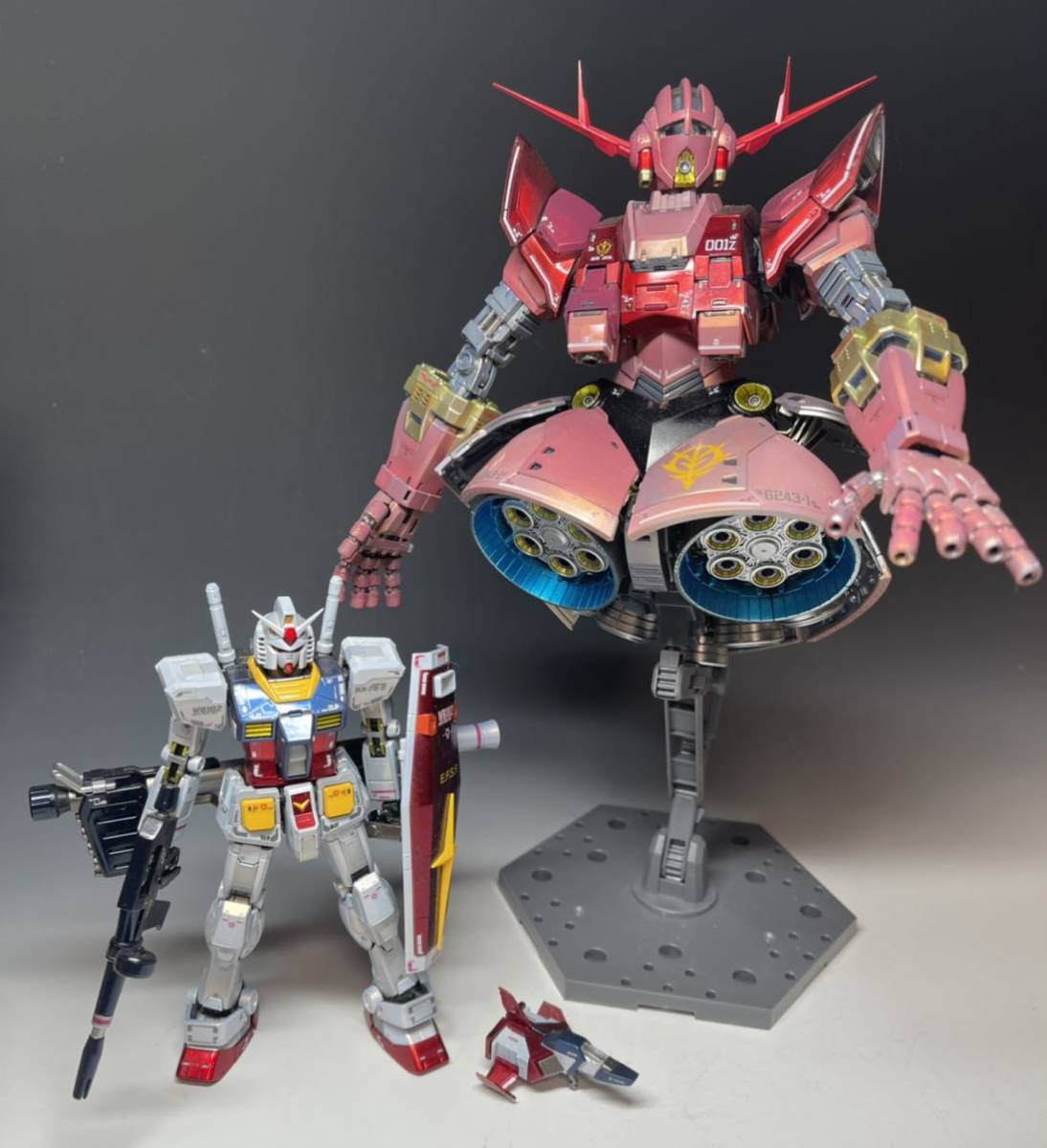 ガンプラ 完成品 ジオング ＆ ガンダム 2体セットRG 1/44 塗装済み 