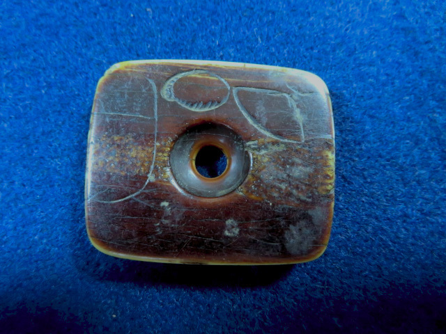 提げ物 根付 ウニコール 一角 時代物 饅頭 提げ物 饅頭根付（検：判子