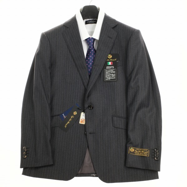 新品1円～★定価13.7万 イタリア生地 ロロピアーナ スーパー130's生地 ウール毛 スリーピーススーツ 98AB6 Loro Piana 総裏  グレー◆4765◆ イタリア生地 新品1円～☆定価13.7万 ロロピアーナ 春夏 イタリアブランド生地ロロピアーナ-福岡天神店ブログ シルク