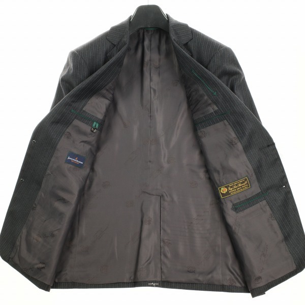 新品1円～★定価13.7万 イタリア生地 ロロピアーナ スーパー130's生地 ウール毛 スリーピーススーツ 98AB6 Loro Piana 総裏  グレー◆4765◆ イタリア生地 新品1円～☆定価13.7万 ロロピアーナ 春夏 イタリアブランド生地ロロピアーナ-福岡天神店ブログ シルク
