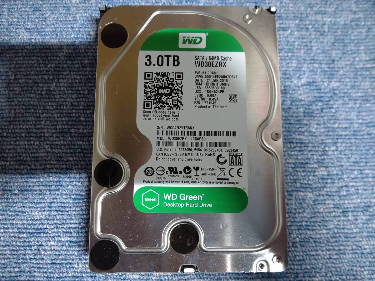 WD 3TB Green Western SATA hdd 内蔵 3.5インチ | HDD 3.5インチ 
