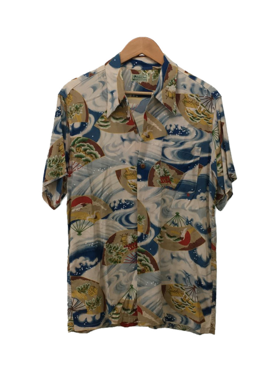SUN SURF◇アロハシャツ/M/レーヨン/BLU/総柄/M32689(Mサイズ)｜売買