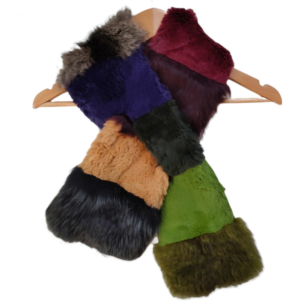 美品 ETRO エトロ ラビット オポッサム フォックス リアルファー ティ  