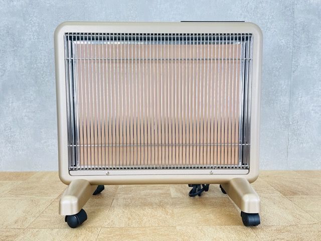 動作保証 美品 サンルミエ 遠赤外線暖房器 E800L-TM パネルヒーター タイマー付き パールゴールド QVC /H6-6265有