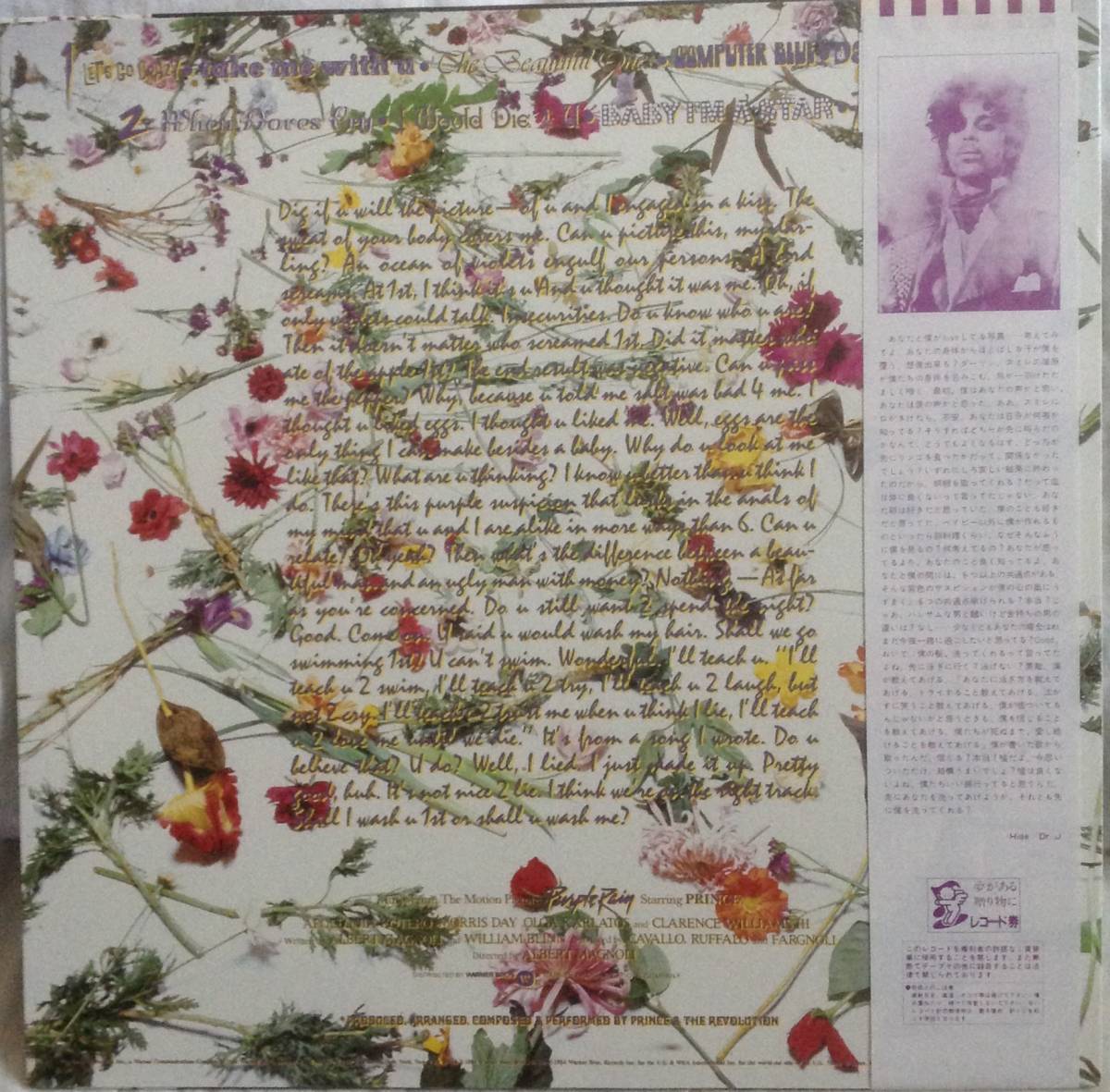 ⁄ パープル・レイン Purple Rain プリンス : RECORDS カラーレコードの