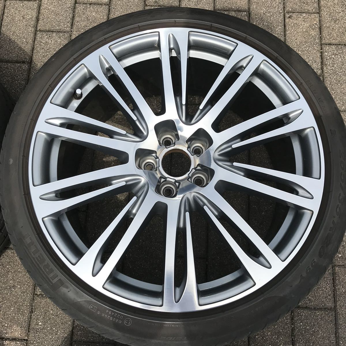 アウディ純正 20インチ アルミホイール 4本セット　オールシーズンタイヤ アウディ Audi S8 A8 S7 A7純正オプション 鍛造20インチ 4本セット(5穴
