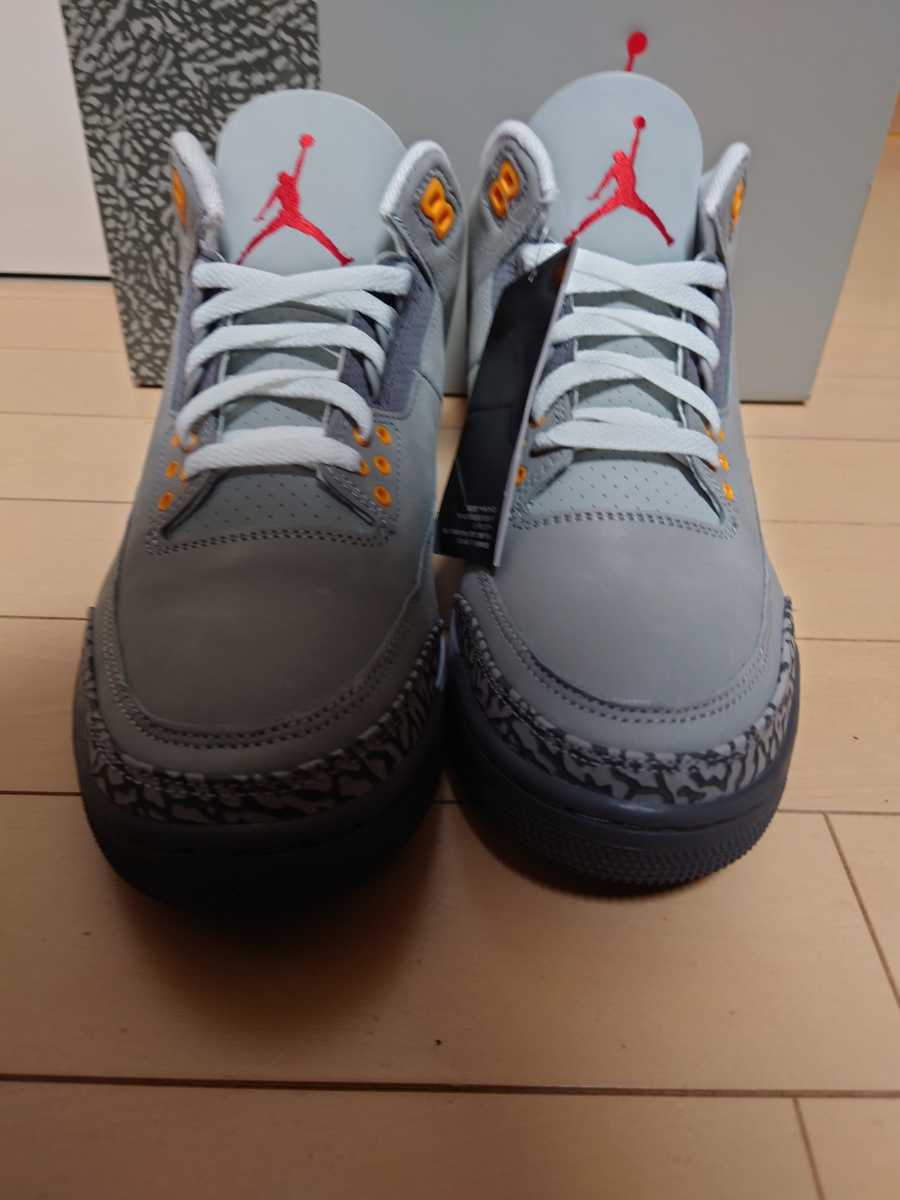 新品未使用 ナイキ エア ジョーダン 3 クールグレー NIKE AIR JORDAN 3 