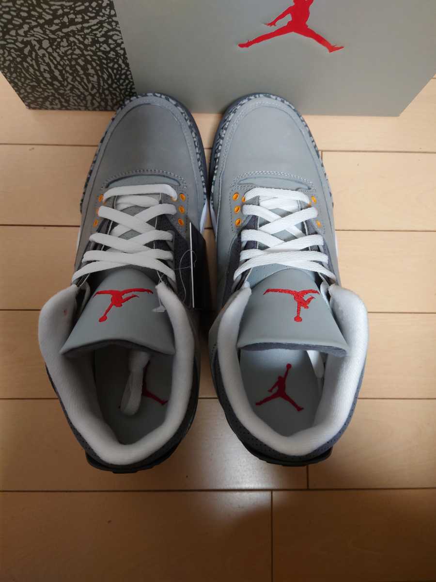 新品未使用 ナイキ エア ジョーダン 3 クールグレー NIKE AIR JORDAN 3 