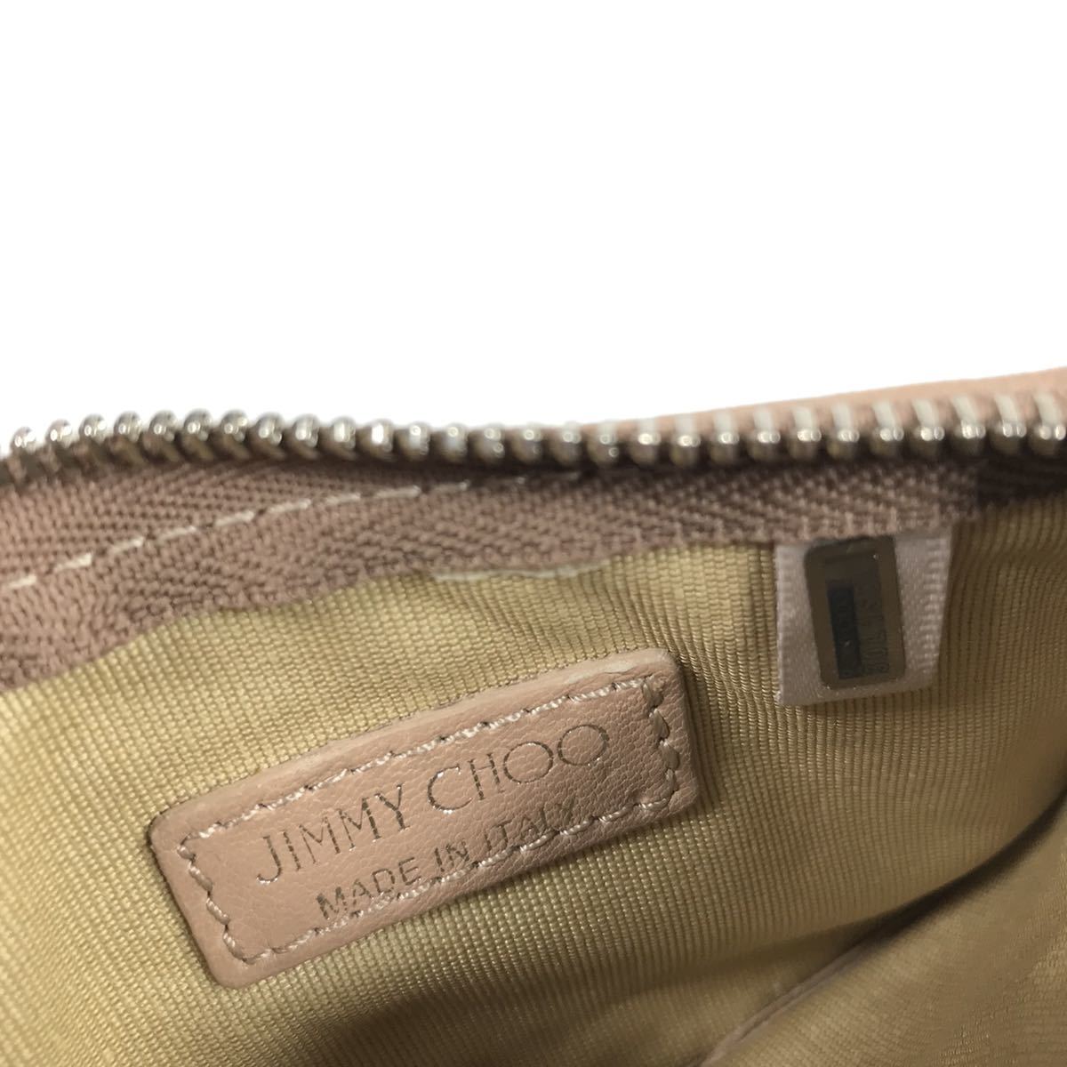 【ジミーチュウ】本物 JIMMY CHOO コインケース 星スタッズ 小銭入れ キーリング付き 財布 本革 レザー メンズ レディース 伊製 送料370円