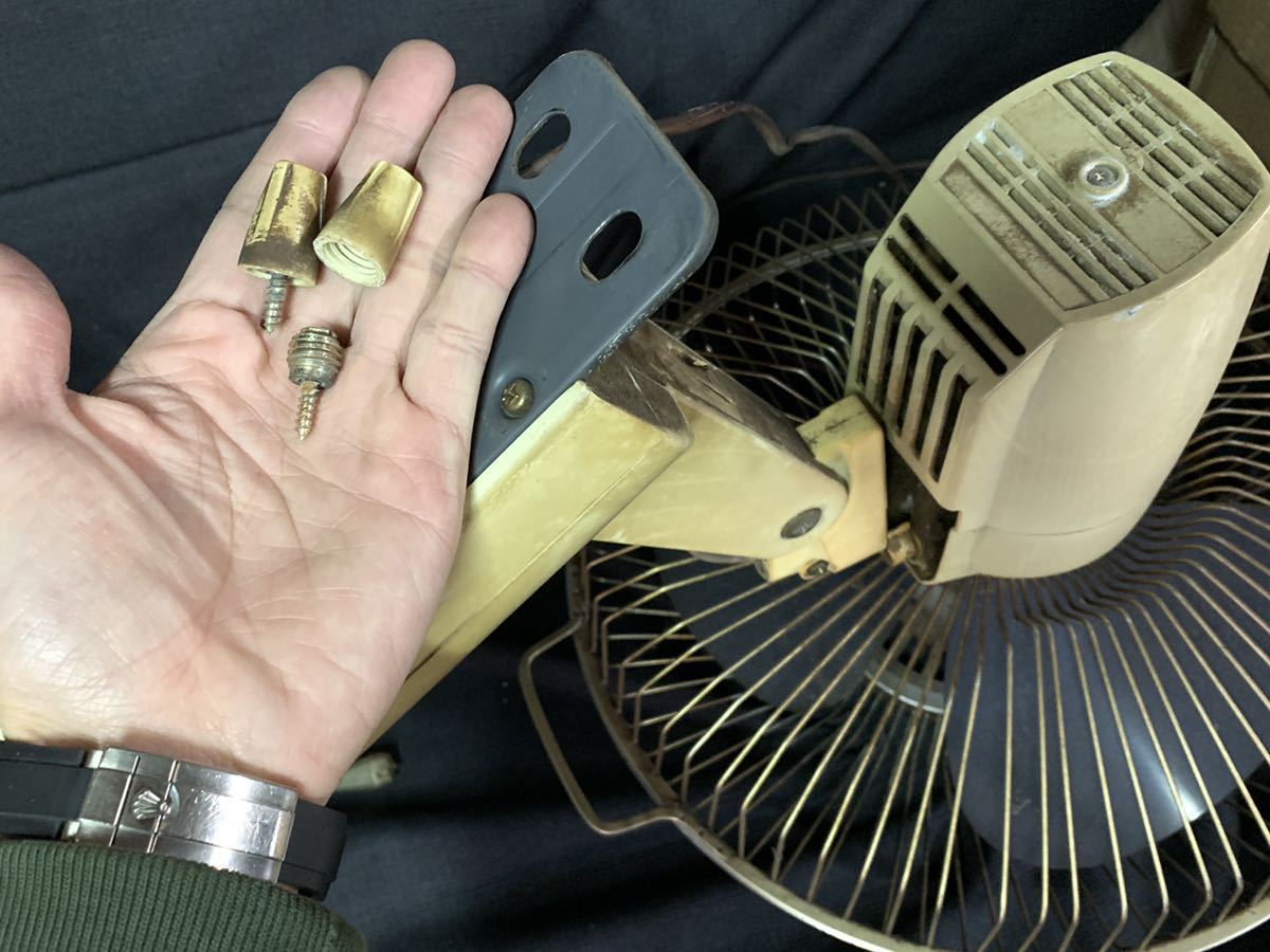 動作OK 昭和レトロ 壁掛け扇風機 まとめて SANYO National 紫 青 EF