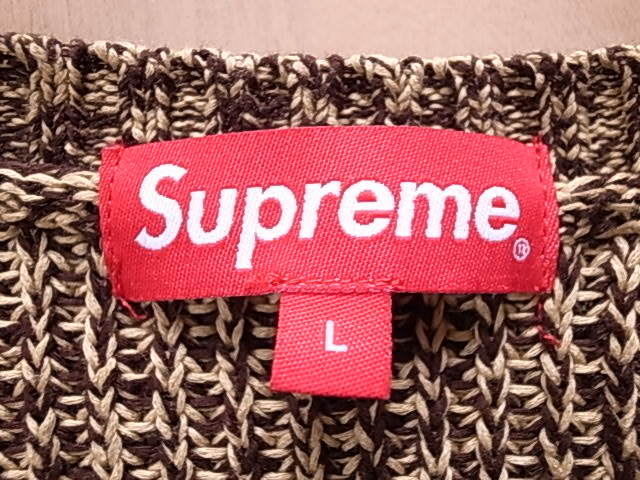 ☆ 21AW SUPREME シュプリーム Melange Rib Knit Sweater メランジェ  